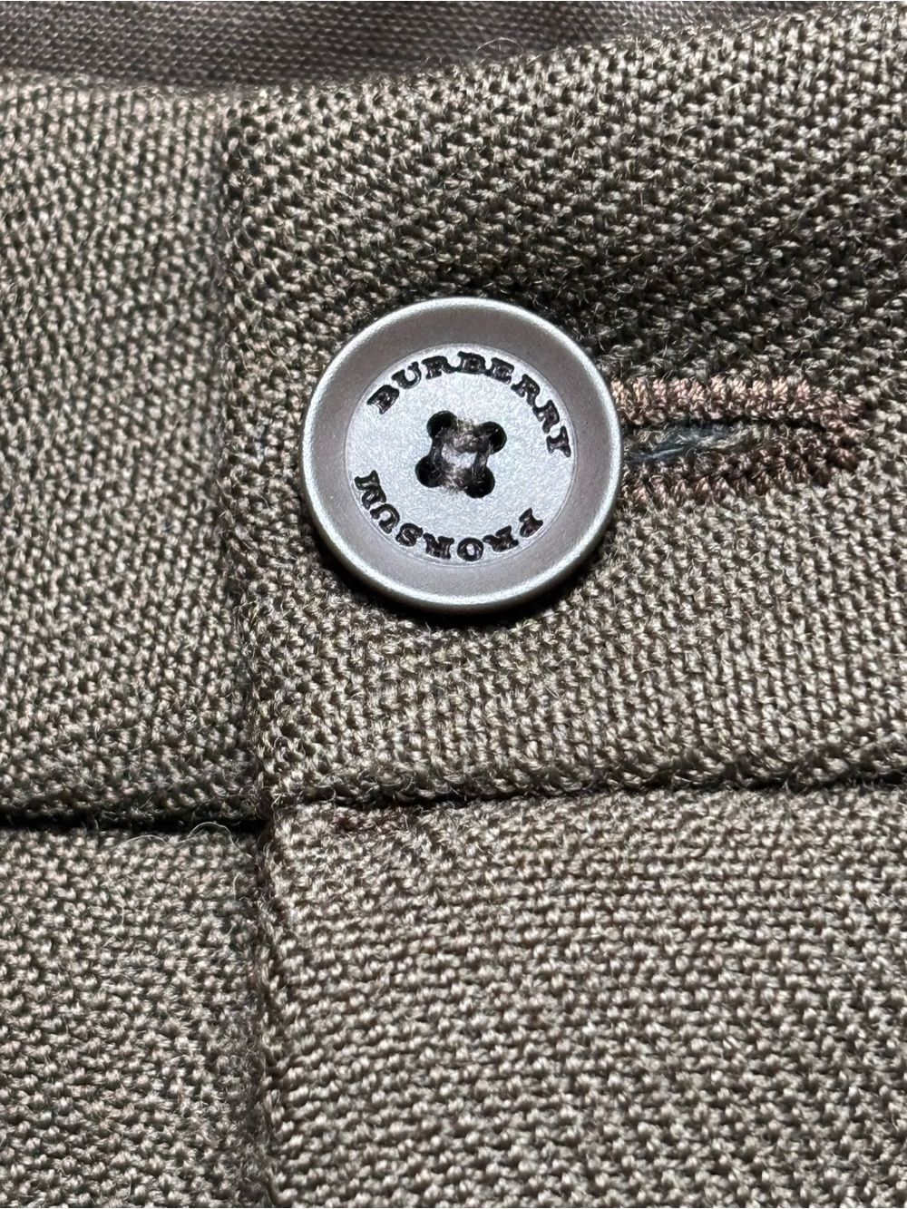 Burberry Prorsum Men's IT 46 Brown 100% Wool Pleated Dress Pants Italy #488 - Picture 8 of 14